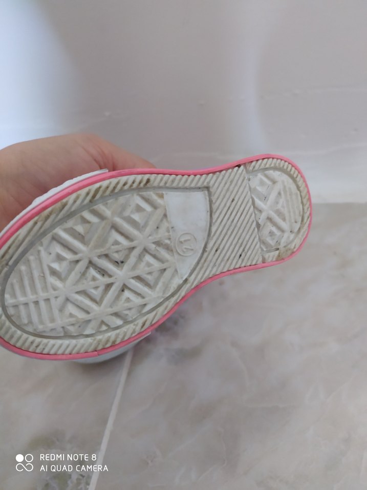 Kız Çocuk Pembe Cırt Cırtlı Spor Ayakkabı - Görsel 5