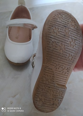 Kız Çocuk Beyaz Tokalı Babet - Görsel 3