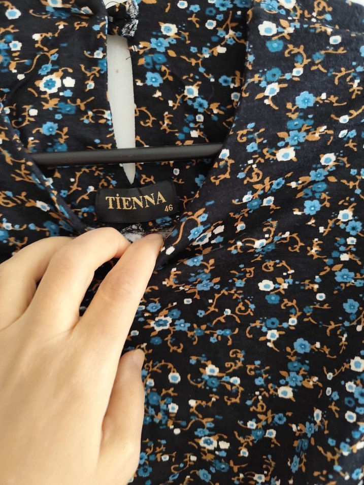 Çiçek Desenli Uzun Kollu Hamile Bluzu - Görsel 4