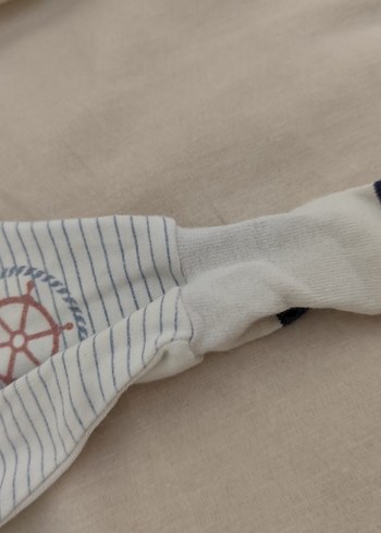 Nakışlı Gri Beyaz Bebek Body - Görsel 3