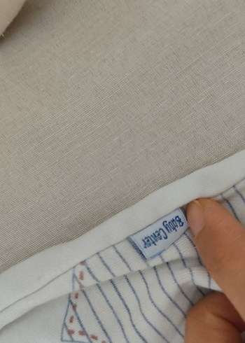 Nakışlı Gri Beyaz Bebek Body - Görsel 4