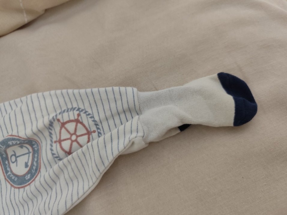 Nakışlı Gri Beyaz Bebek Body - Görsel 3