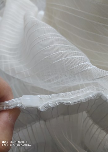 Bohem Tarzı Beyaz Şeffaf Tül Perde - Görsel 3