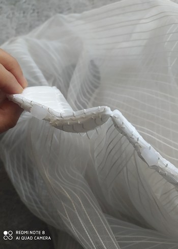 Bohem Tarzı Beyaz Şeffaf Tül Perde - Görsel 4