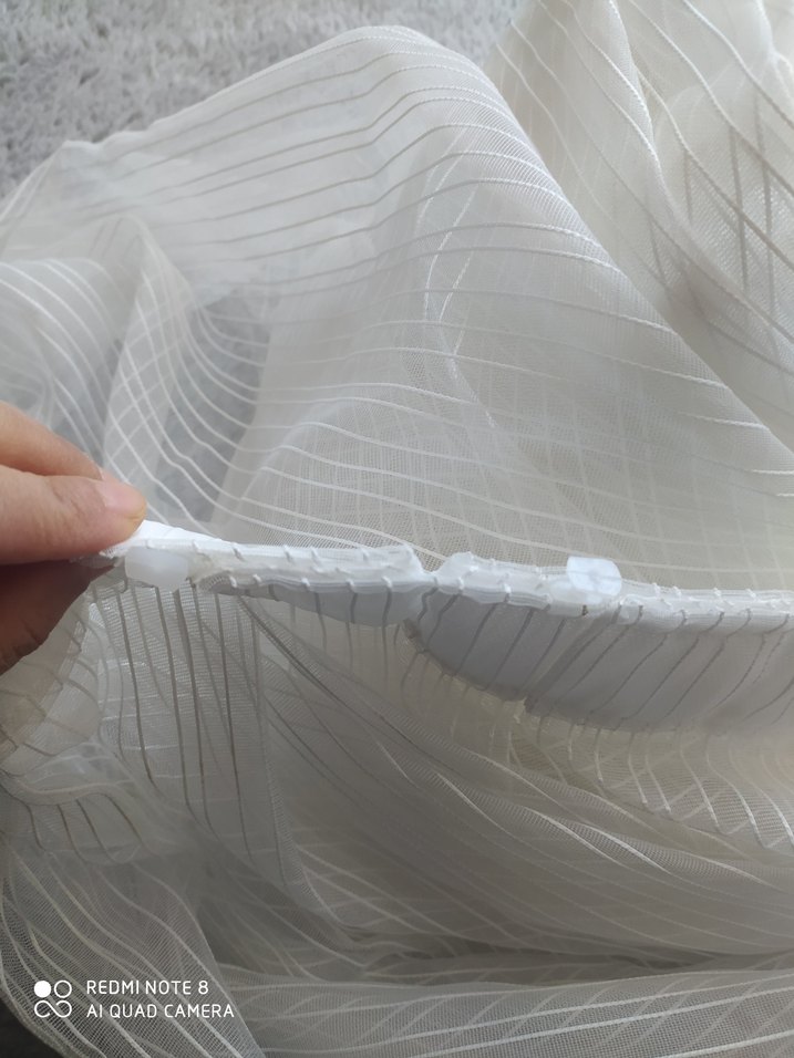 Bohem Tarzı Beyaz Şeffaf Tül Perde - Görsel 2