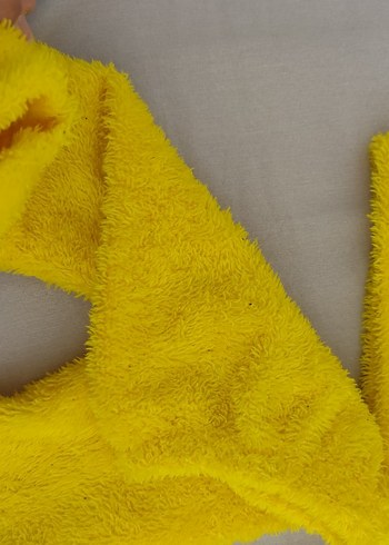 Sarı Kürklü Nakışlı Kedi Kıyafeti - Görsel 4