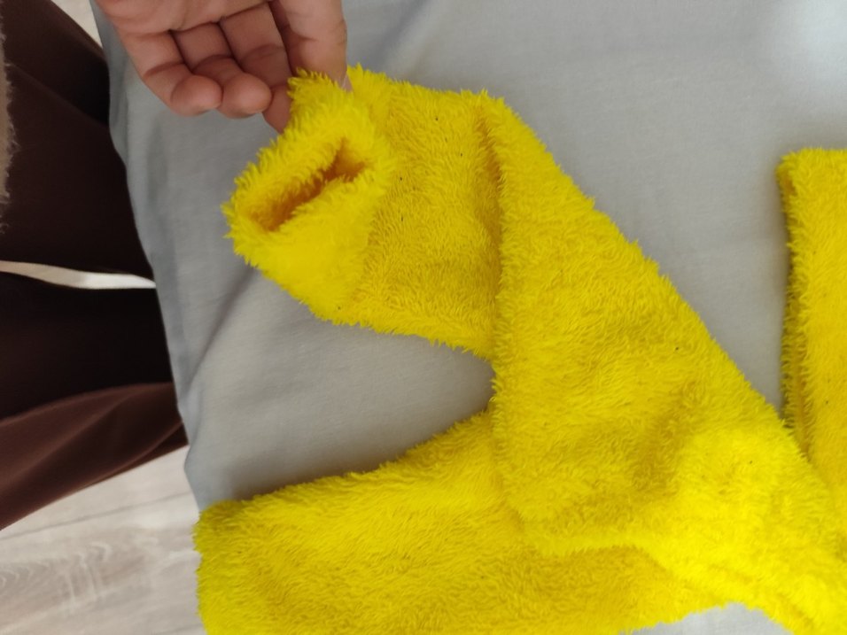 Sarı Kürklü Nakışlı Kedi Kıyafeti - Görsel 5