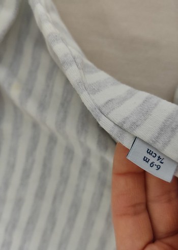 Gri Bebek Erkek Kolsuz Tulum - Görsel 3