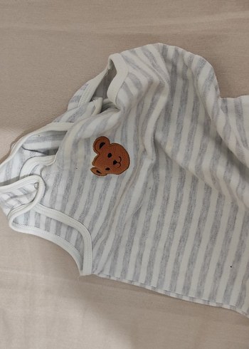 Gri Bebek Erkek Kolsuz Tulum - Görsel 2