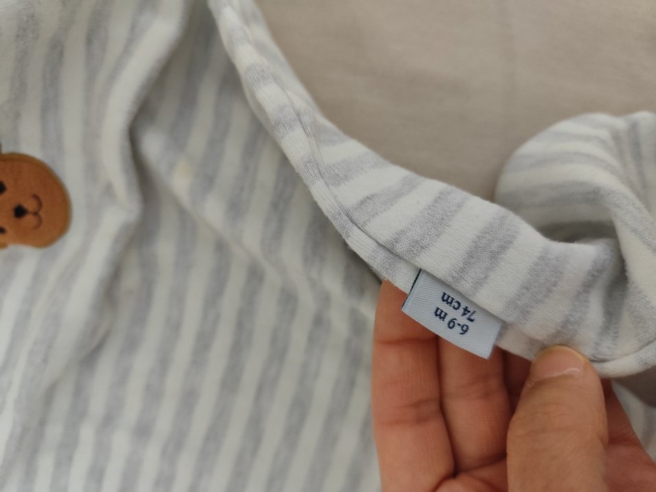 Gri Bebek Erkek Kolsuz Tulum - Görsel 3