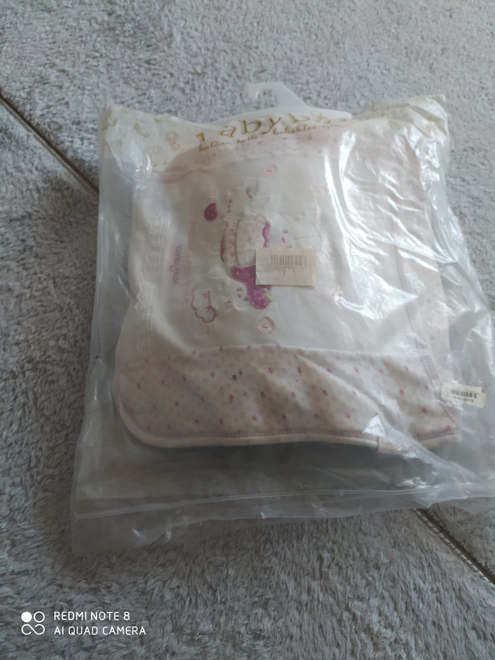 Nakışlı Pembe Bebek Uyku Seti - Görsel 3