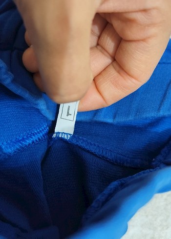 Düğmeli Mavi Erkek Şort - Görsel 2