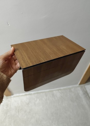 Katlanabilir Yan Sehpa - Kahverengi - Görsel 5