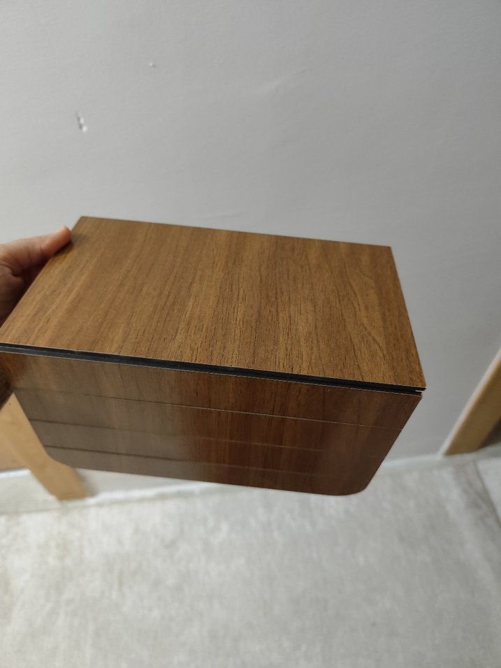 Katlanabilir Yan Sehpa - Kahverengi - Görsel 4