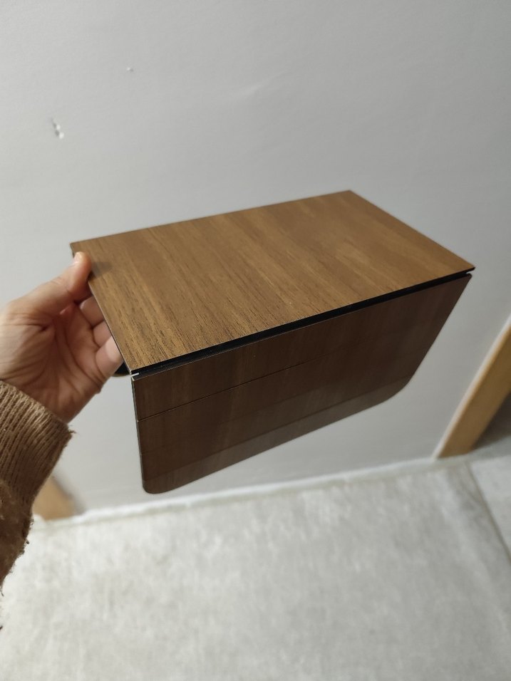 Katlanabilir Yan Sehpa - Kahverengi - Görsel 5