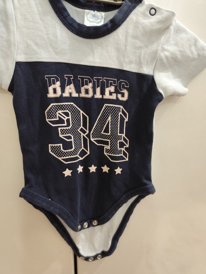 Bebek Kız Kısa Kollu Mavi Body - Görsel 3