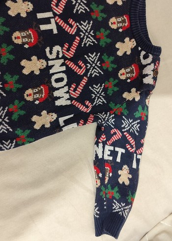 Erkek Çocuk Desenli Triko Kazak - Görsel 3