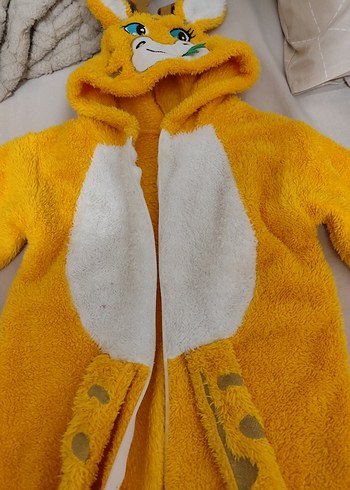 Sarı Kürklü Bebek Erkek Tulumu - Görsel 4