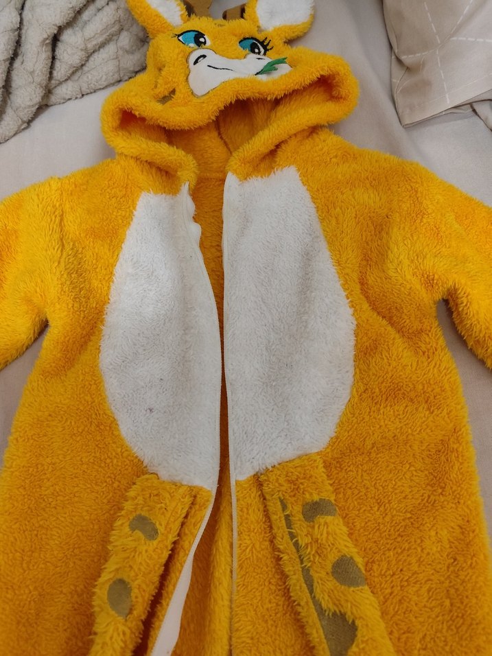 Sarı Kürklü Bebek Erkek Tulumu - Görsel 4