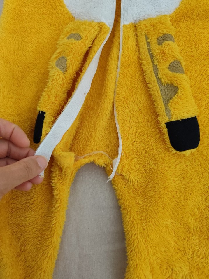 Sarı Kürklü Bebek Erkek Tulumu - Görsel 3