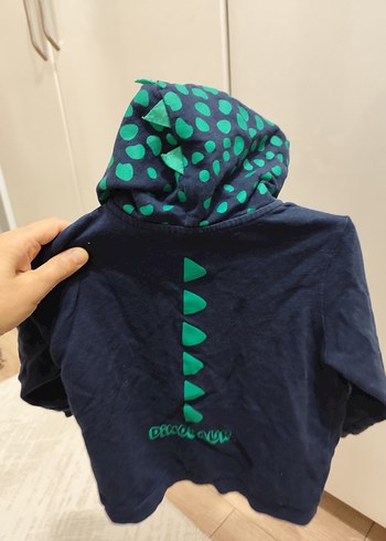 Kapüşonlu Fermuarlı Erkek Çocuk Sweatshirt - Görsel 5