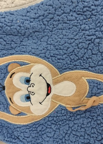 Mavi Baskılı Kürklü Bebek Tulumu - Görsel 3