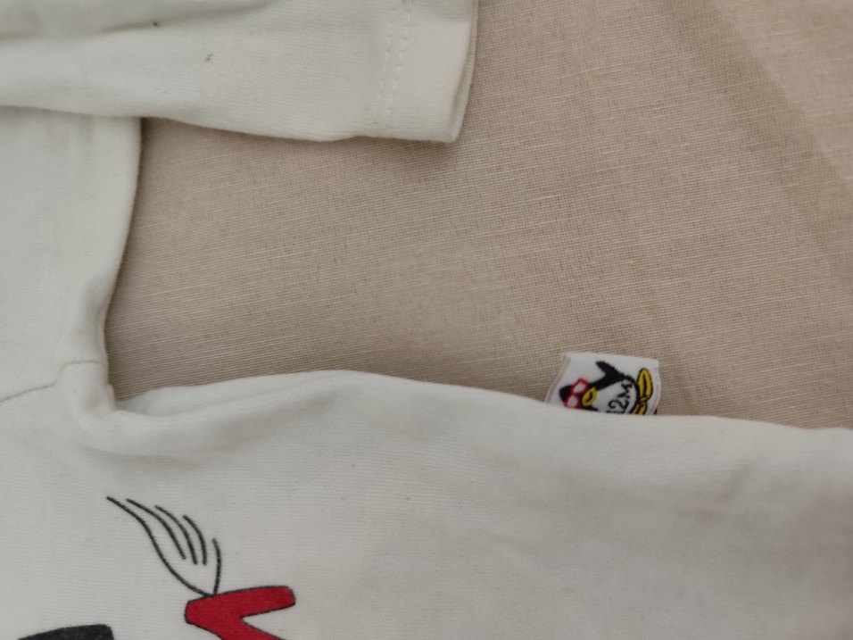 Uzun Kollu, Baskılı Beyaz Bebek Body - Görsel 3