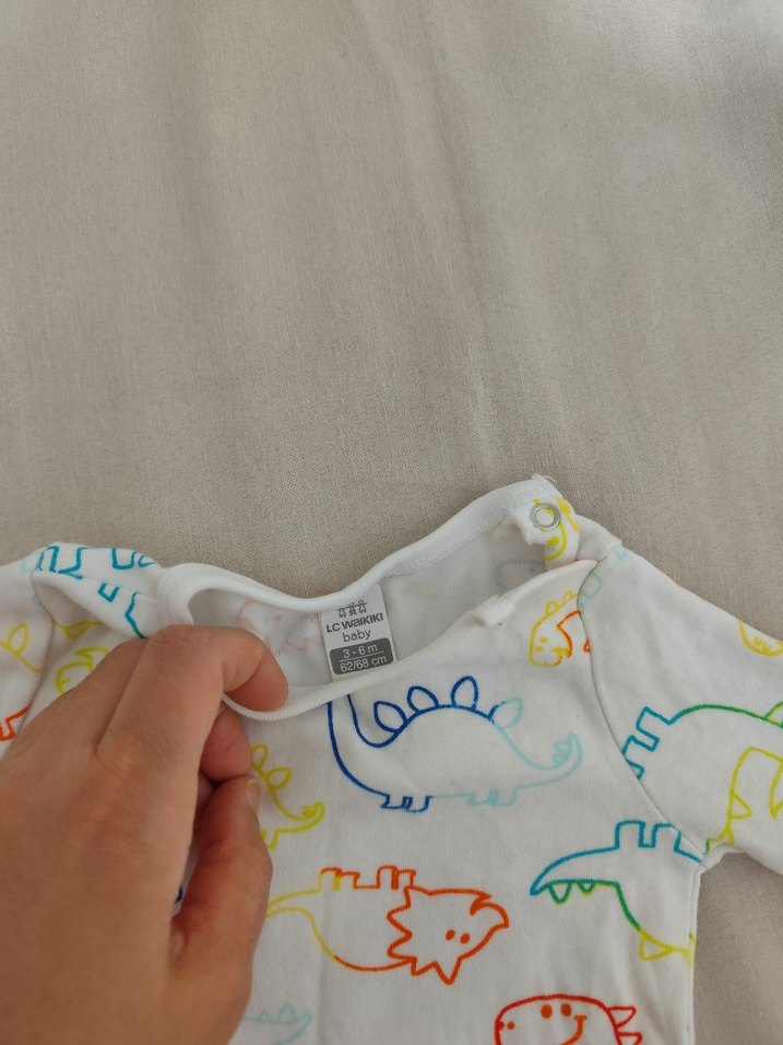 Renkli Uzun Kollu Bebek Body - Görsel 2