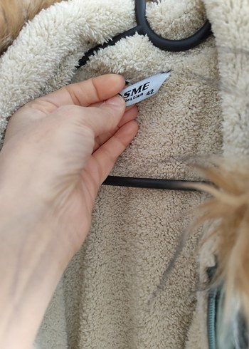 Kürk Detaylı Uzun Kadın Mont - Görsel 5