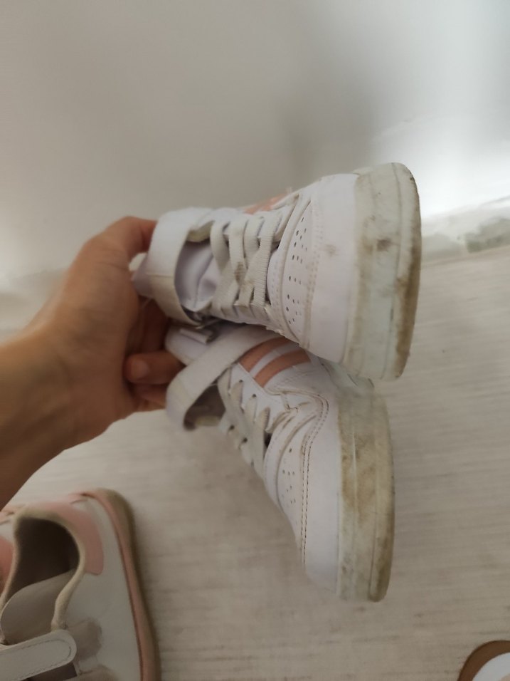 Beyaz Bağcıklı Kız Çocuk Spor Ayakkabı - Görsel 5