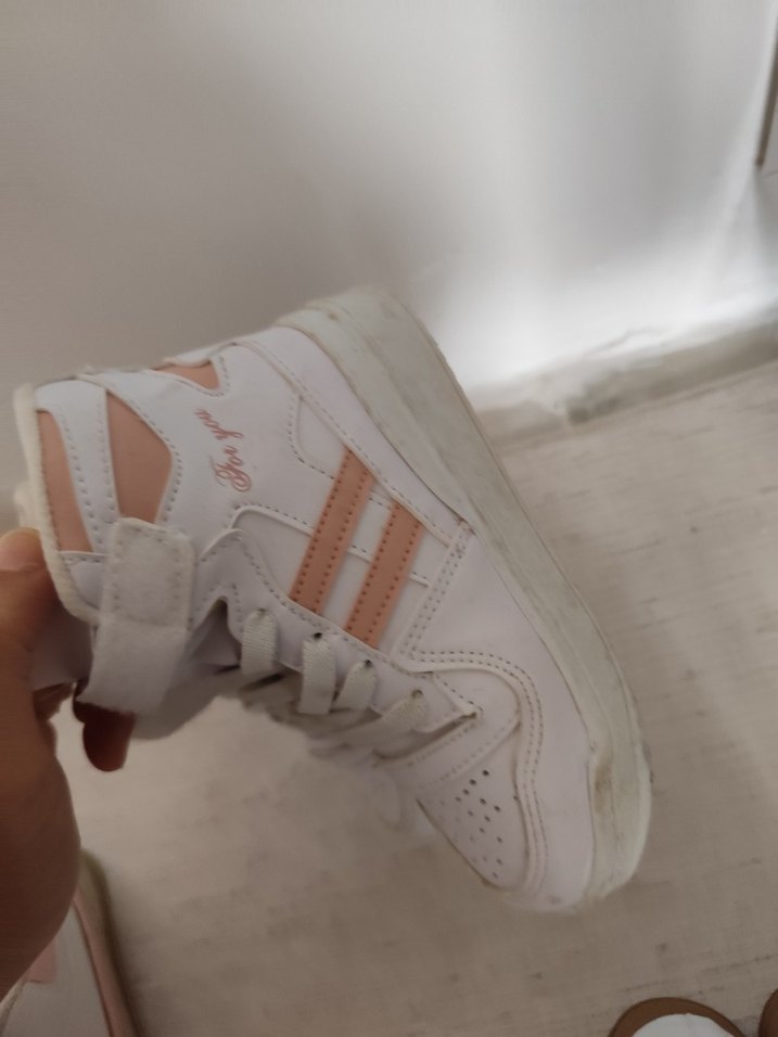 Beyaz Bağcıklı Kız Çocuk Spor Ayakkabı - Görsel 4