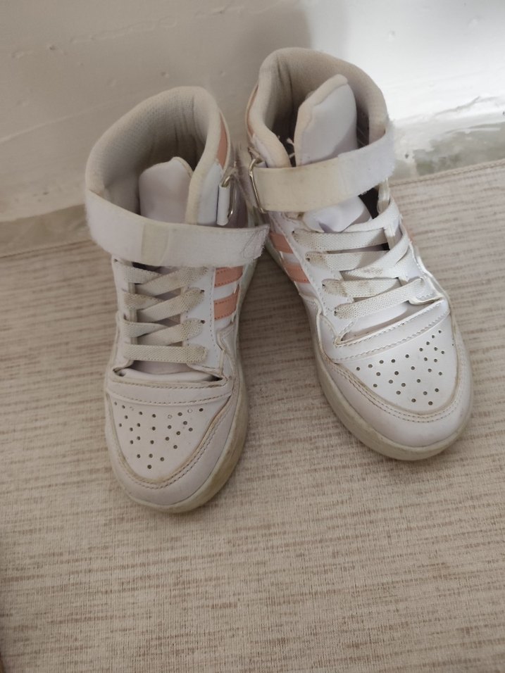 Beyaz Bağcıklı Kız Çocuk Spor Ayakkabı - Görsel 3