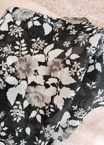 ÇİÇEK DESENLİ ŞAL  - Görsel 6