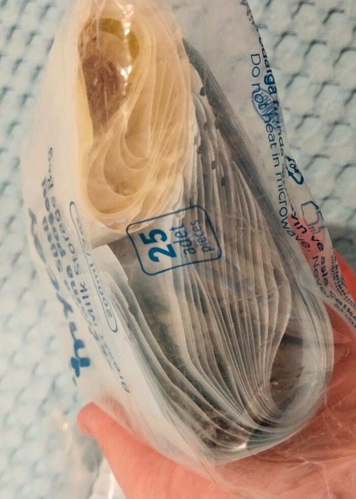 Anne sütü saklama poşeti  - Görsel 2