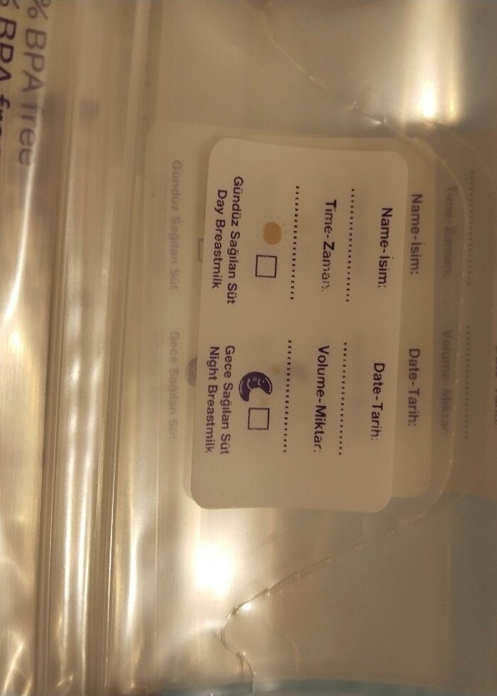 Anne sütü saklama poşeti  - Görsel 5