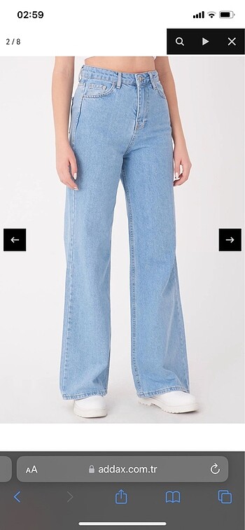 addax wide leg jeans