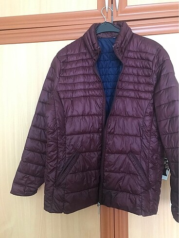 çift renk unisex mont