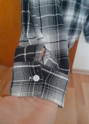 H&M kız çocuk Pamuklu Gömlek - Görsel 5