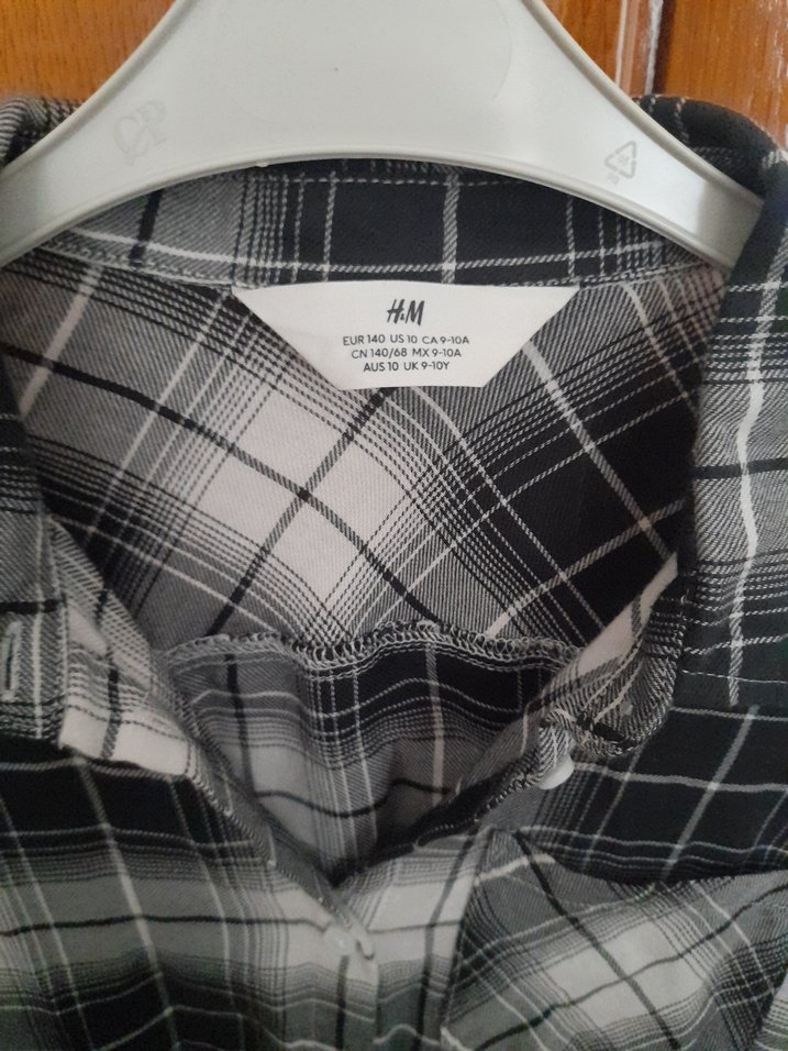 H&M kız çocuk Pamuklu Gömlek - Görsel 2