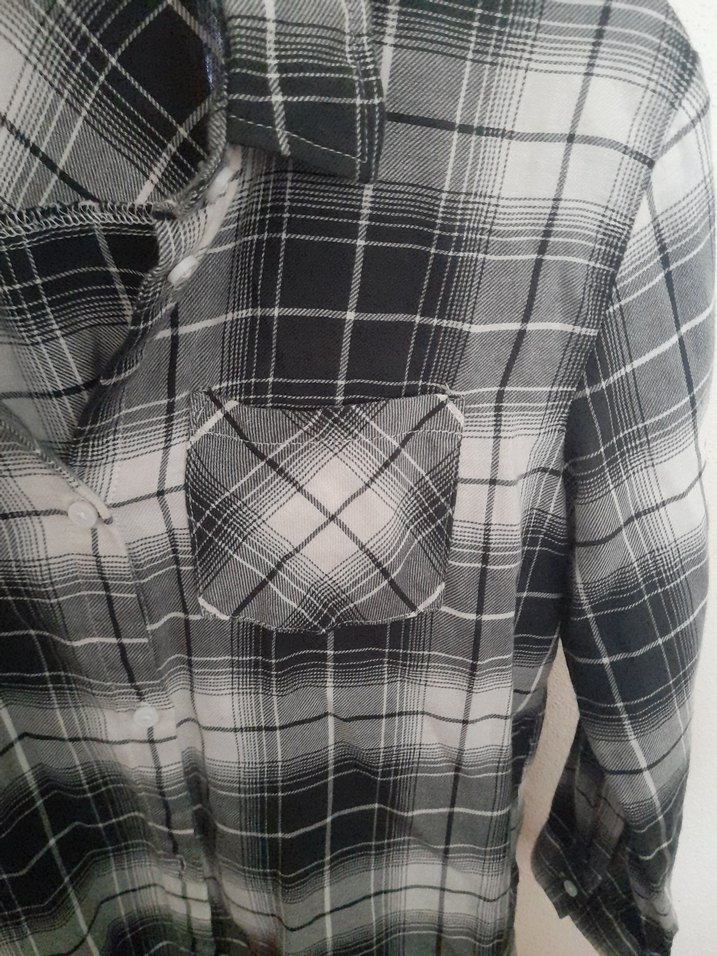 H&M kız çocuk Pamuklu Gömlek - Görsel 3