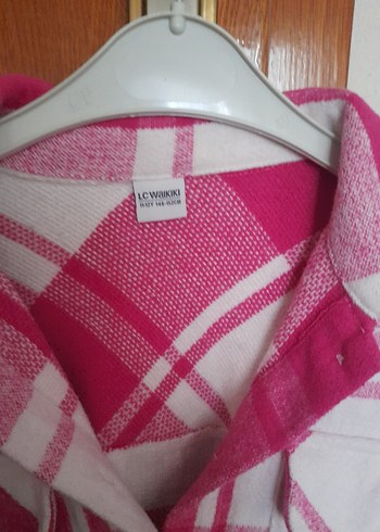 Pembe Ekose Uzun Kollu Rahat Gömlek - Görsel 2