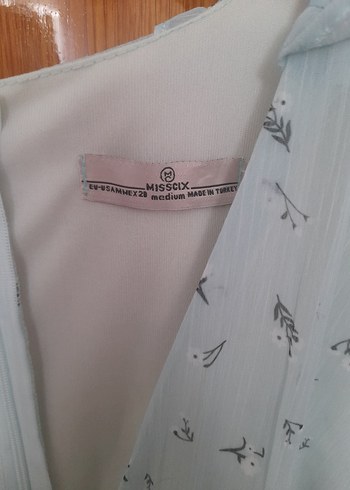 V Yakalı Midi Kadın Elbise - Görsel 7