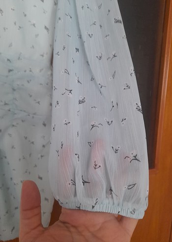 V Yakalı Midi Kadın Elbise - Görsel 5