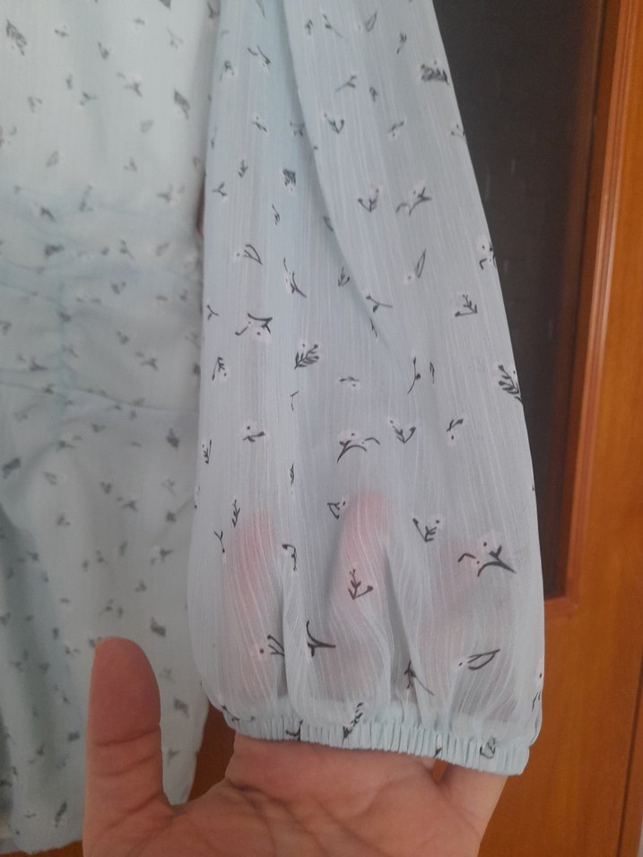 V Yakalı Midi Kadın Elbise - Görsel 5