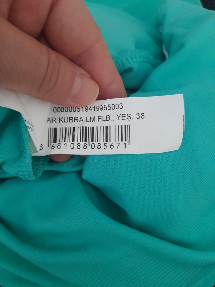 LIMON company yeşil V Yaka Midi Elbise - Görsel 5