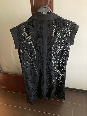 Dantel mini elbise - Görsel 7