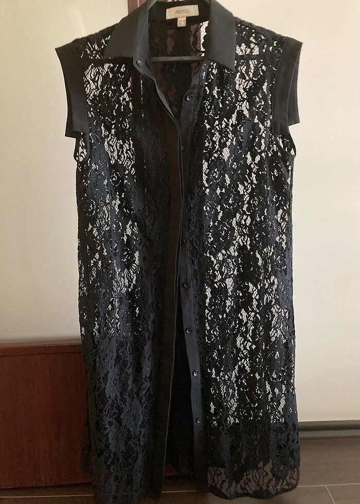 Dantel mini elbise - Görsel 3