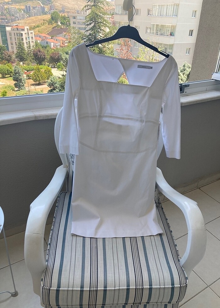 Beyaz mini elbise spor şık - Görsel 2