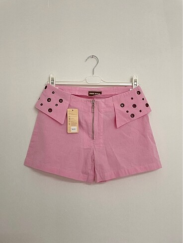 Vintage pembe şort