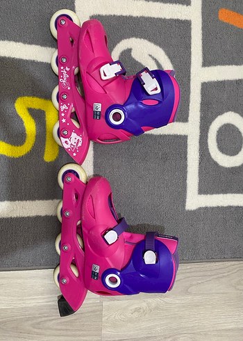 Çocuklar için renkli pembe paten - Görsel 7